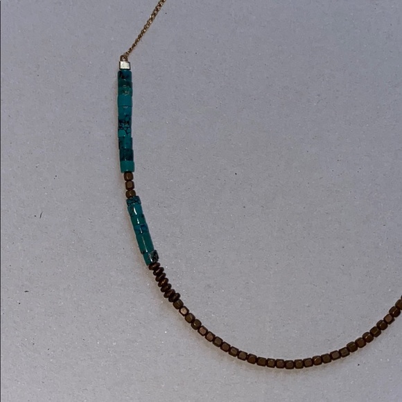 NWOT Handmade Dainty Turquoise Layering Necklace - Picture 5 of 5